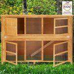 Home and Roost 6 Foot Double Hutch